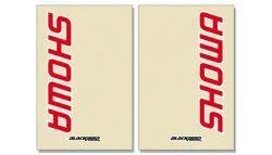 FORK DECAL SHOWA CLR/RED, BLACKBIRD DECAL SET 5045S