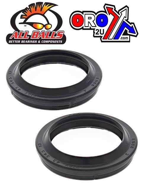 FORK DUST SEAL SET ALLBALLS, ALLBALLS 57-108 DUST SEAL KIT SHOWA 43MM - Image 2