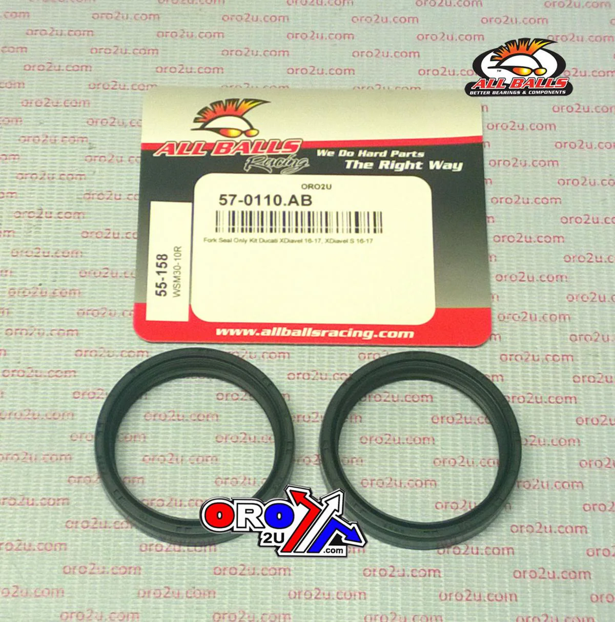 FORK OIL SEAL SET ALLBALLS, ALLBALLS 55-158 - Image 3