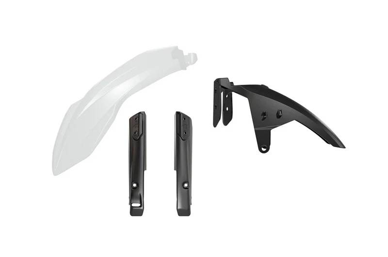 FRONT FENDER & FORK GUARD KIT 3PCS YAMAHA T7 700 R-TECH WHITE & BLACK R-KITT7F-BN0-024