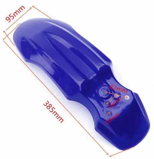 FRONT FENDER MINI BLACK, 61100GELA00, 61100-GEL-A00, Honda 50-110CC CRF50 XR50 872594 - Image 3