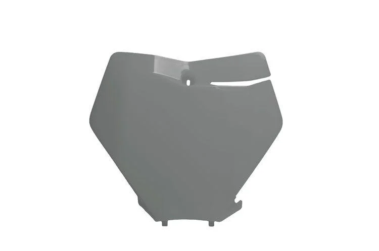 FRONT NUMBER PLATE 2019-22 KTM SX/SX-F, QUANTUM GREY, RTECH R-TBKTMGR0019