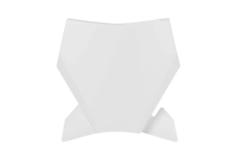 FRONT PLATE 2024-2025 KTM SX 50, WHITE RTECH R-TBKTMBN0150