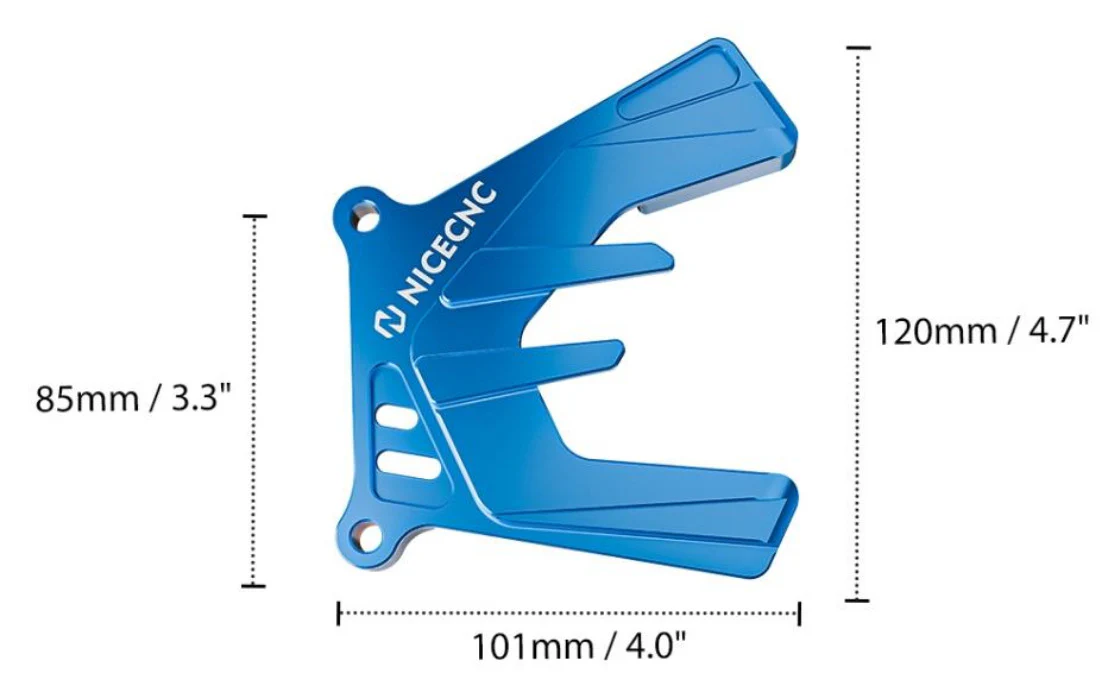 Front Sprocket Guard Blue Yamaha YZ250 2000-2023 YZ250X 5HC-17466-00-00 - Image 2