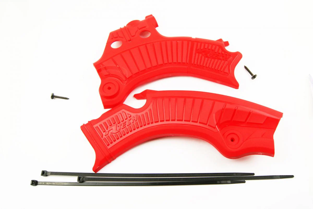 GRIPPY FRAME GUARD HONDA CRF450R RED, R-TECH R-PRTCRFRS001 - Image 2