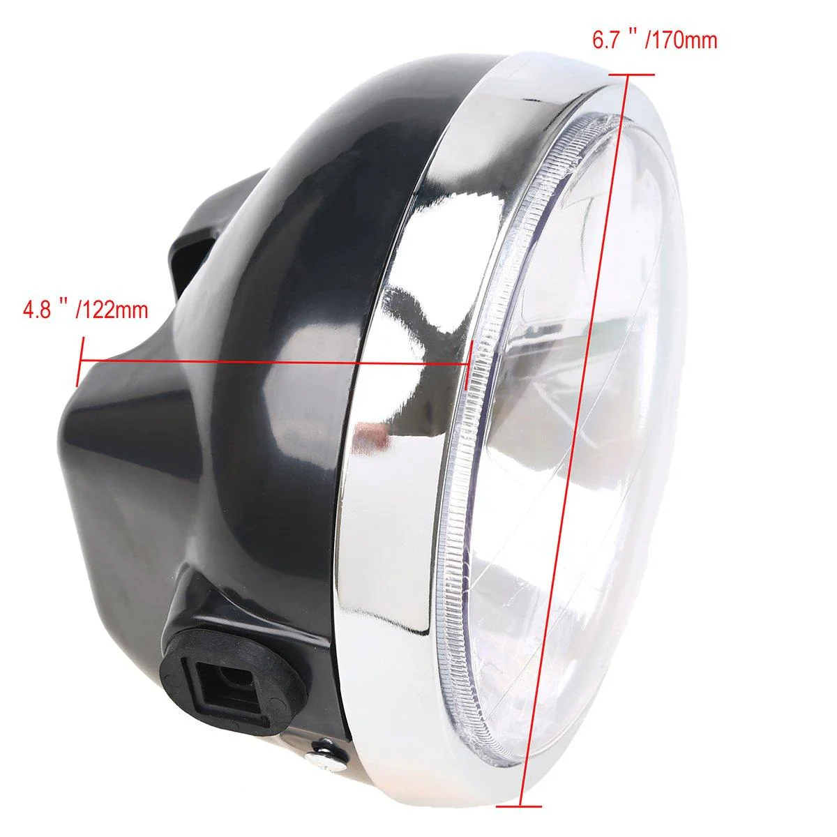 HEAD LIGHT UNIT ROUND CLEAR GLASS 2002 - 2013 YAMAHA YFB125 TYPE - Image 5