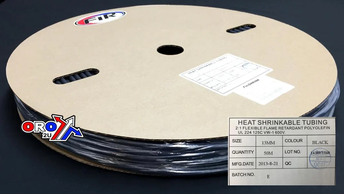 HEAT SHRINK TUBING 13mm x 50MT, BLACK / ID : 13MM, SHRINK RATIO 2:1, UP-12681 - Image 2