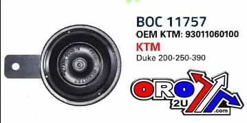 HORN KTM 125-390 DUKE, DZE BOC 11757-0111757 93011060100 - Image 2