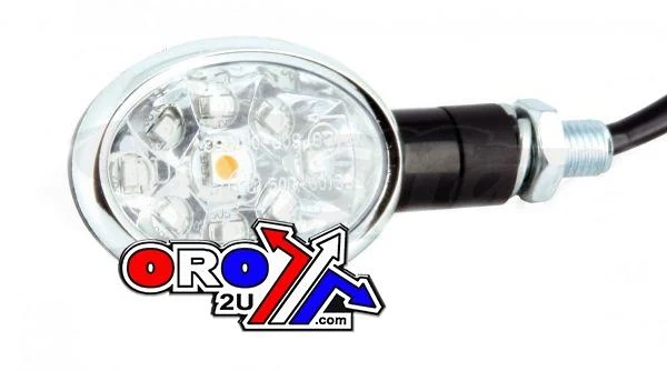 INDICATORS E8 LED CLEAR OVAL, ROAD, SIFAM, PAIR - Image 2