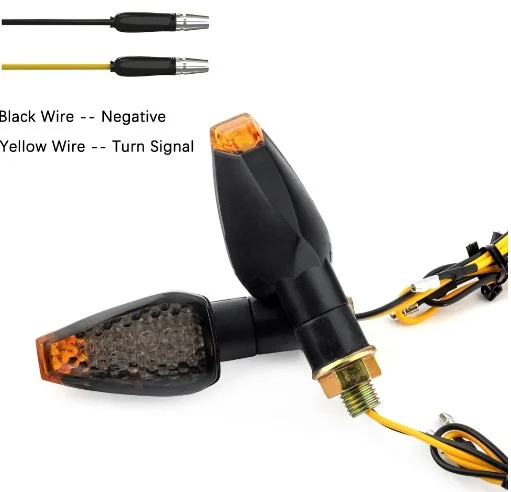 INDICATORS LED SMOKE LENS AMBER LIGHT (Pack of 2) M10 BOLT - Image 2