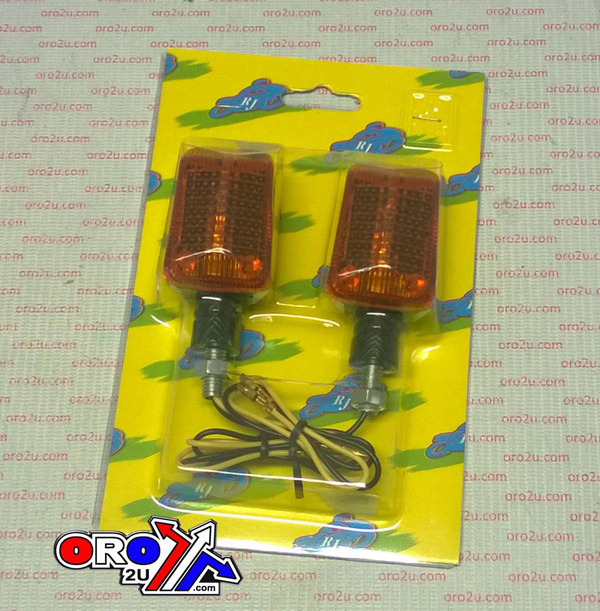 INDICATORS ORANGE LENS PAIR, RECTANGULAR CARBON LOOK CASE, 121406164 - Image 2