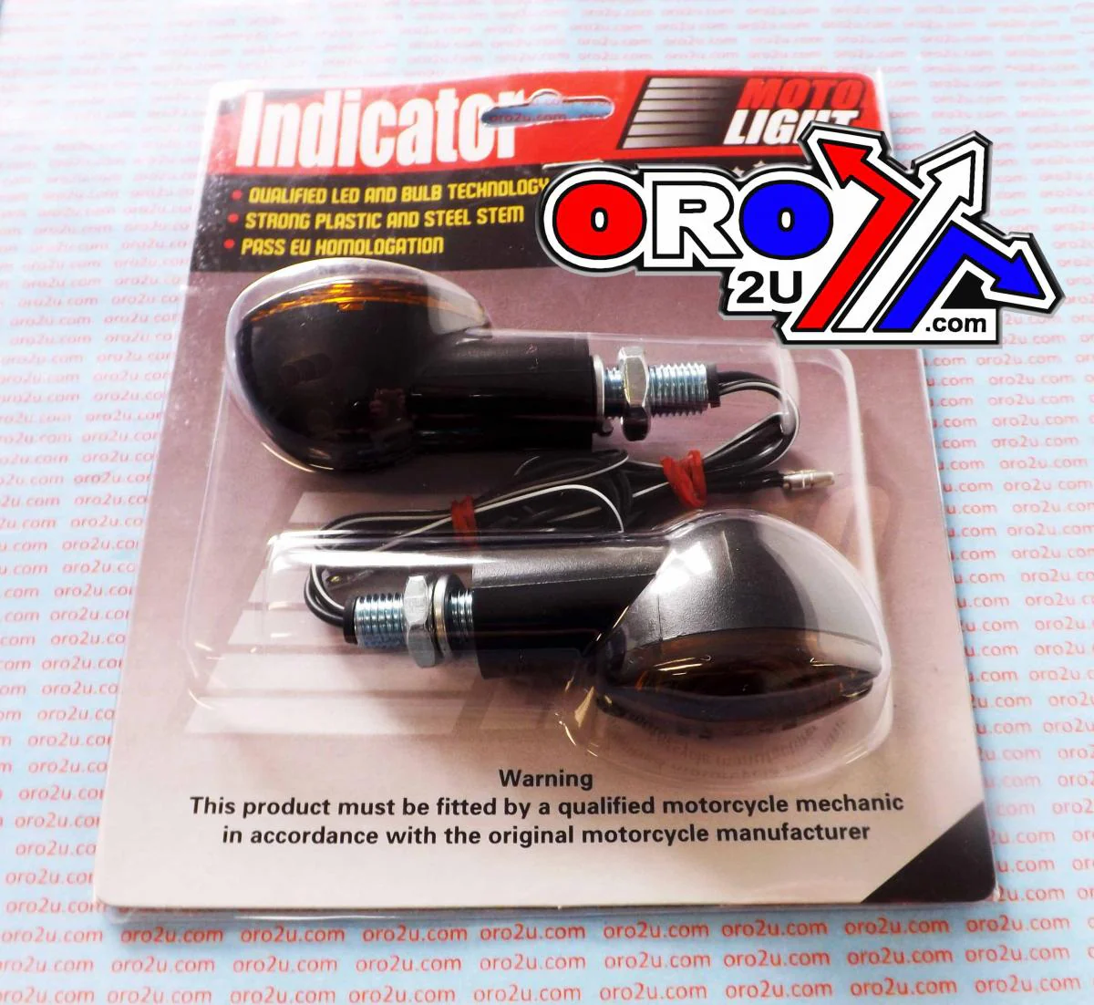 INDICATORS SMOKE 20mm SET/2 Black Housing inc Bulb E MARKED. MT-003-S-BK20 - Image 2