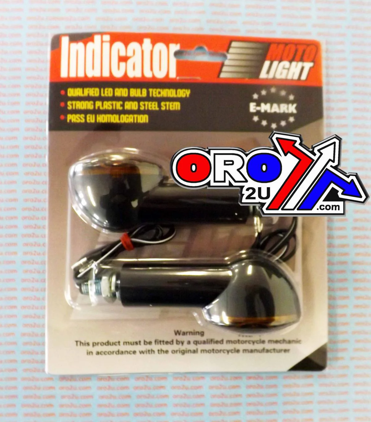 INDICATORS SMOKE 40mm SET/2 Black Housing inc Bulb E MARKED. MT-003-S-BK40