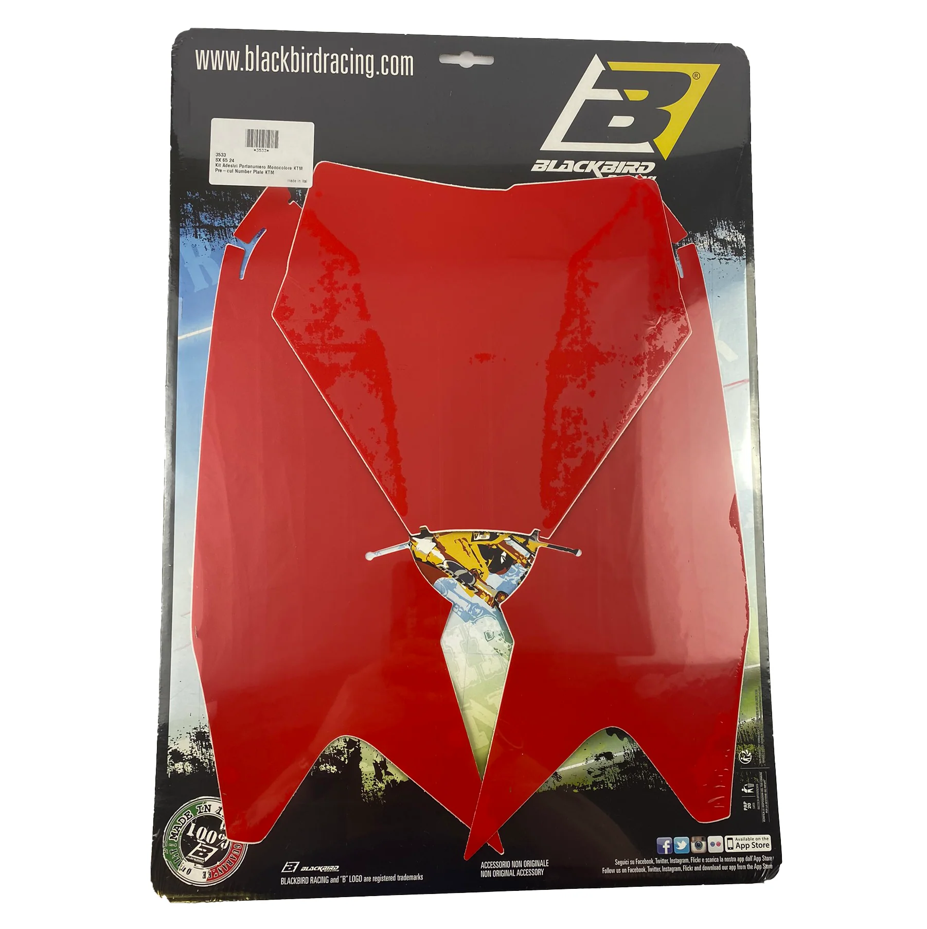 KTM SX 65 24-25, RED BACKGROUNDS, BLACKBIRD 3533/60 - Image 2