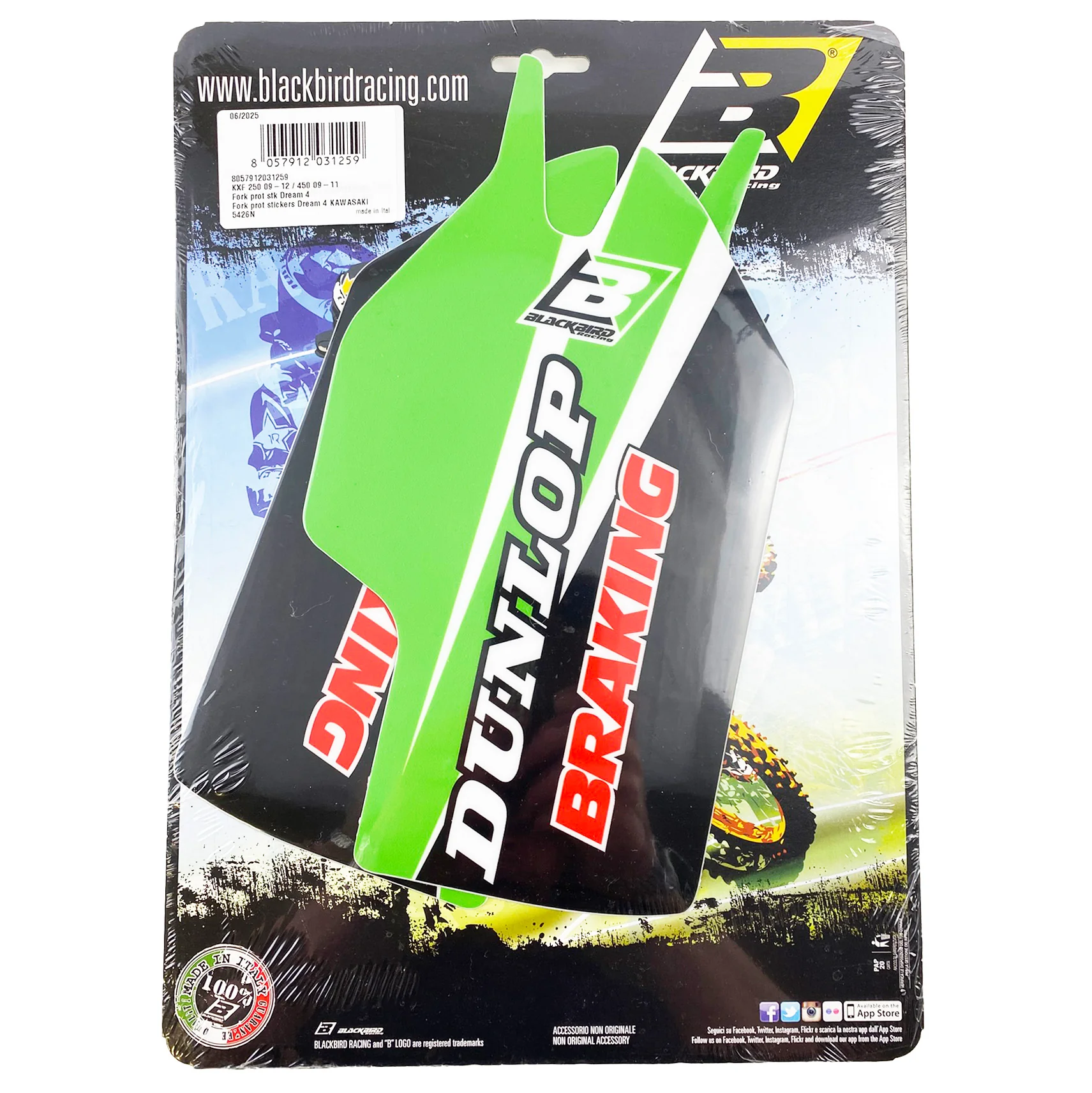 KXF 250/450 FORK DECALS, BLACKBIRD 5426N - Image 2