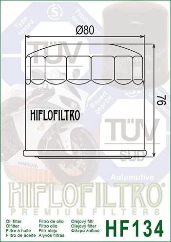 OIL FILTER HIFLO HF134 SUZUKI, ROAD 16510-05A00 - Image 2