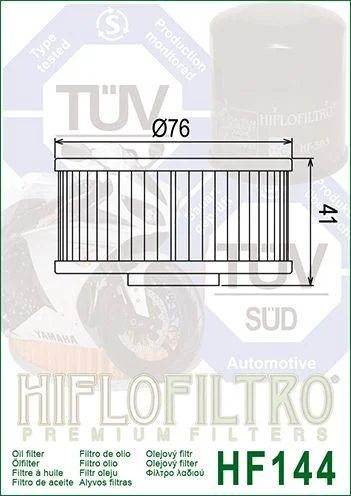 OIL FILTER HIFLO HF144, 1L9-13441-11-00 YAMAHA ROAD - Image 4