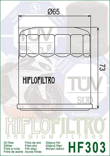OIL FILTER HIFLO HF303 BLACK - Image 2