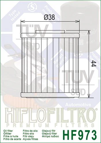 OIL FILTER HIFLO HF973, Suzuki 16510-09J00 - Image 2