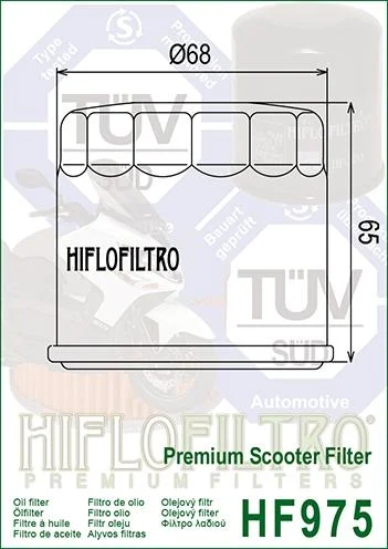 OIL FILTER HIFLO HF975, Suzuki 16510-03G00 - Image 2