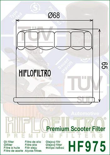 OIL FILTER HIFLO HF975, Suzuki 16510-03G00 - Image 4