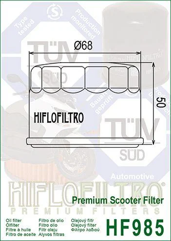 OIL FILTER HIFLO HF985, Kymco 1541A-LBA2-E00 - Image 4