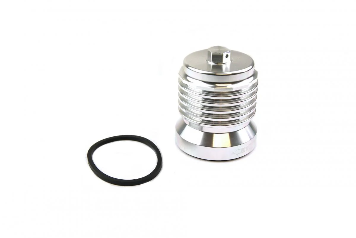 OIL FILTER SPIN ON SILVER, PC RACING S/STEEL PCS4C, REUSABLE - Image 2