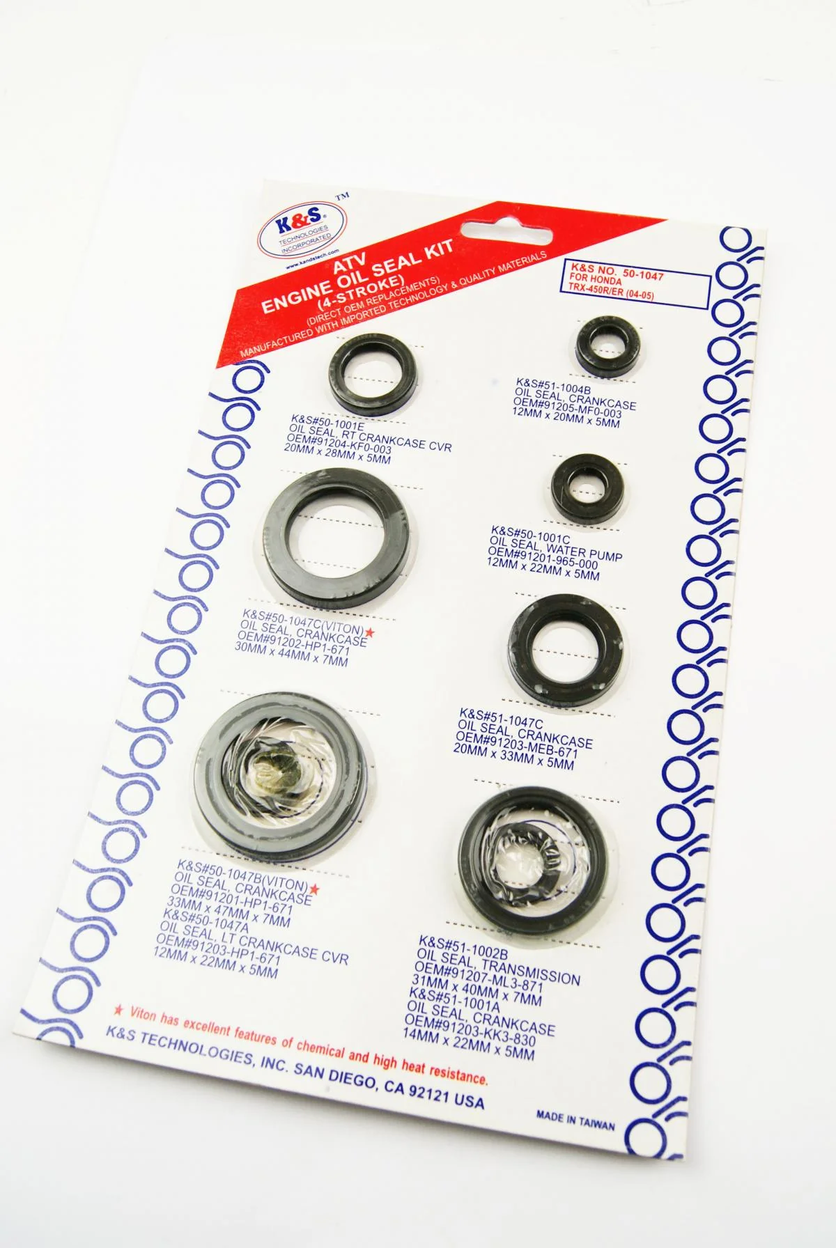 OIL SEAL SET 04-05 TRX450R KS50-1047