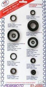 OIL SEAL SET 88-93 KX125 11PS K&S 51-2005 - Image 2