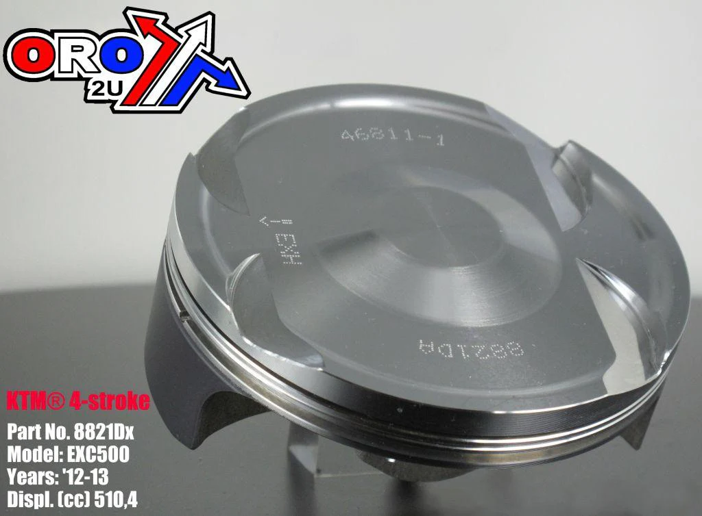 PISTON KIT 12-13 KTM EXC500 95, WOSSNER 8821DA HUSQVARNA 78730007000, 79630007000,76630007000 - Image 2
