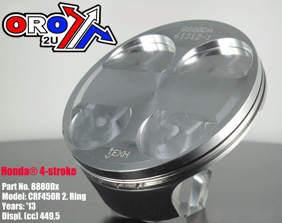 PISTON KIT 13-14 CRF450 96.00, WOSSNER 8880DB - Image 2