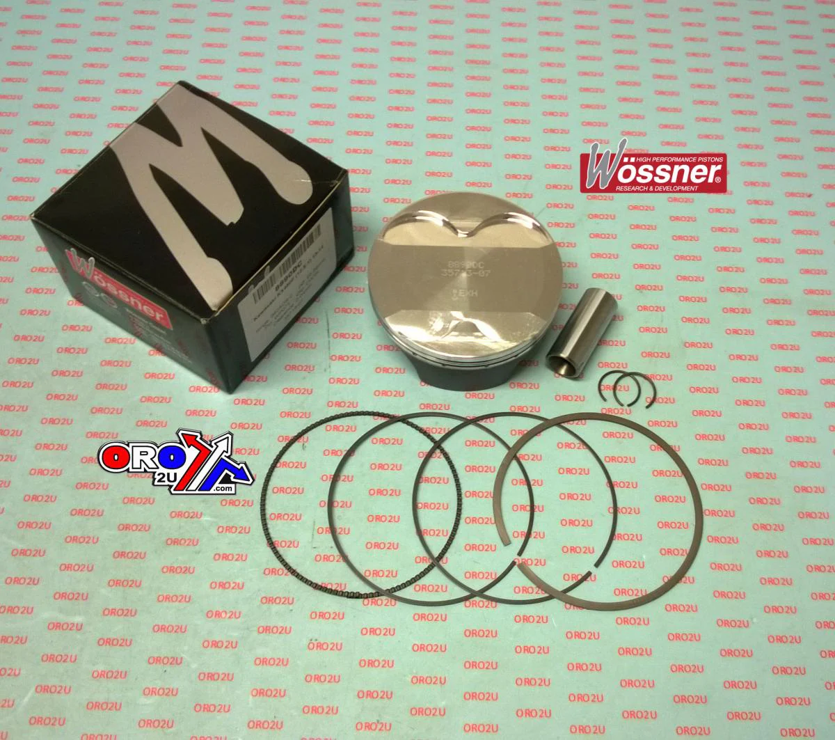 PISTON KIT 13-14 KX450F 96.00, WOSSNER 8890DB KAWASAKI - Image 2