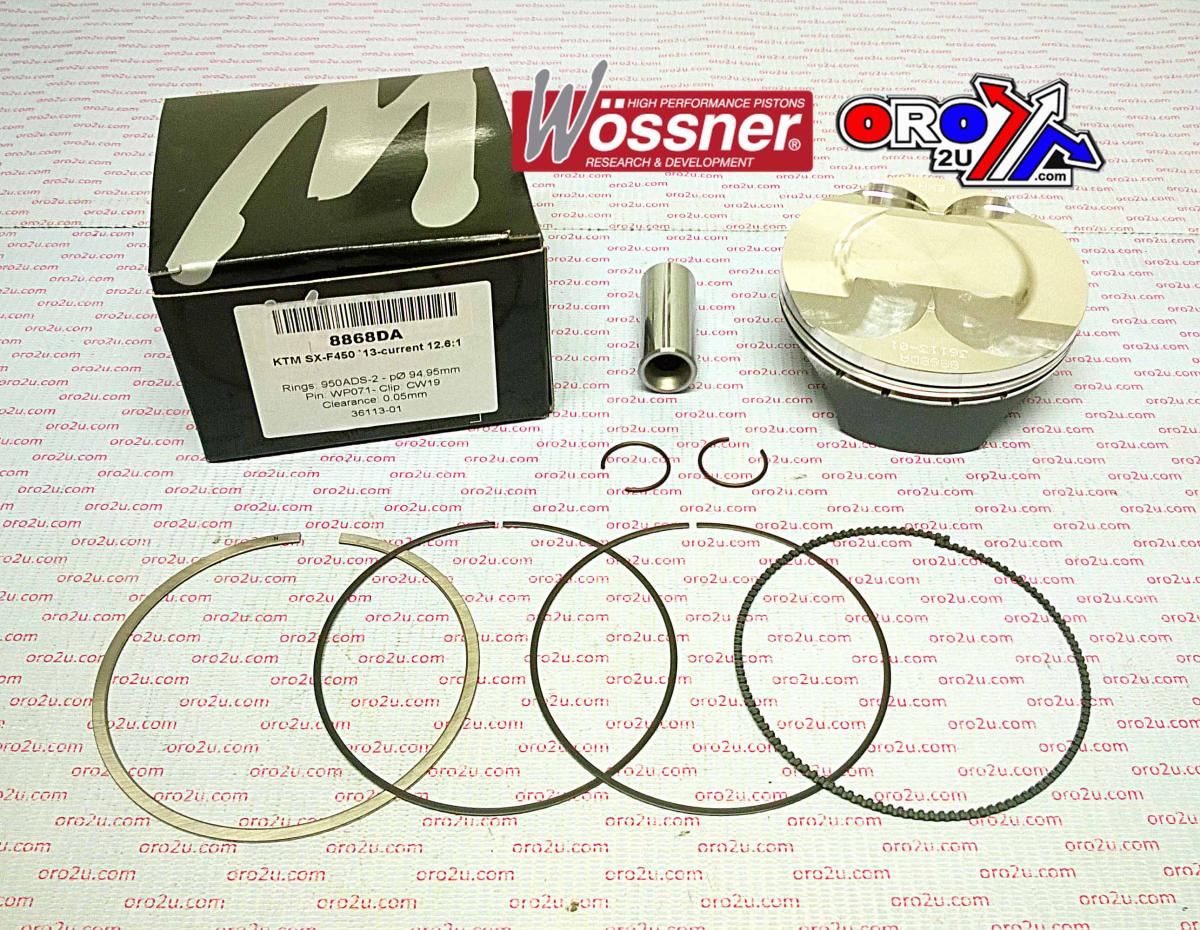 PISTON KIT 13-18 SXF450 95mm, WOSSNER 8868DA KTM 78930007300