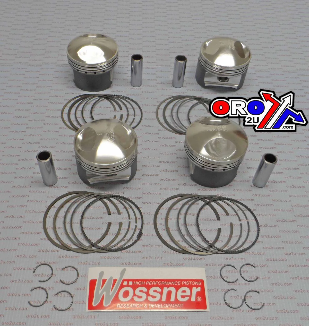PISTON KIT-4 KZ1000J,R D72.00, WOSSNER K8796D250-4 KAWASAKI