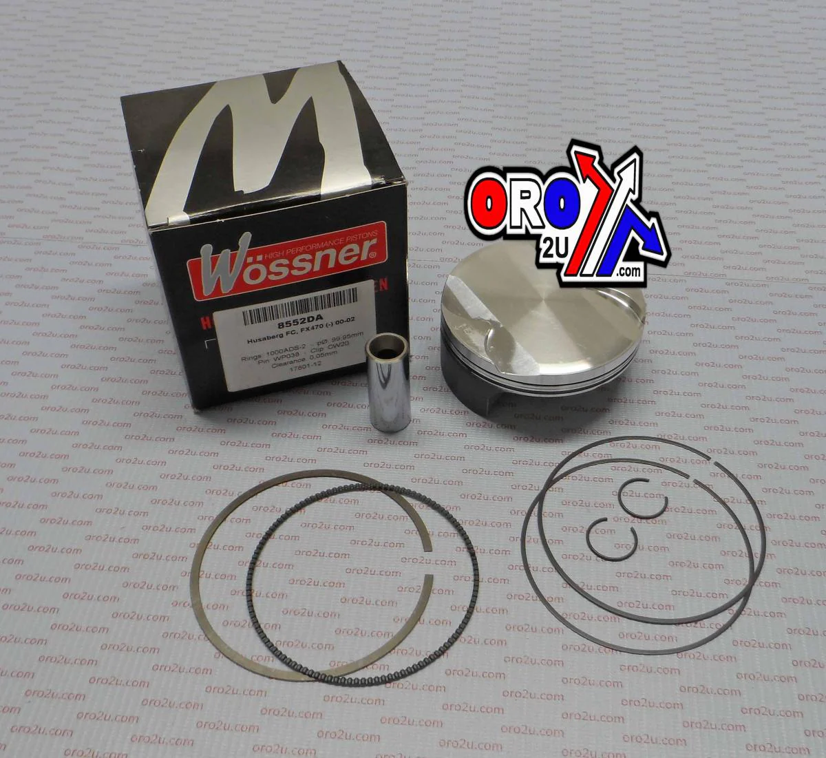 PISTON KIT 470 100.00mm HUSA, WOSSNER 8552DB HUSABERG - Image 3
