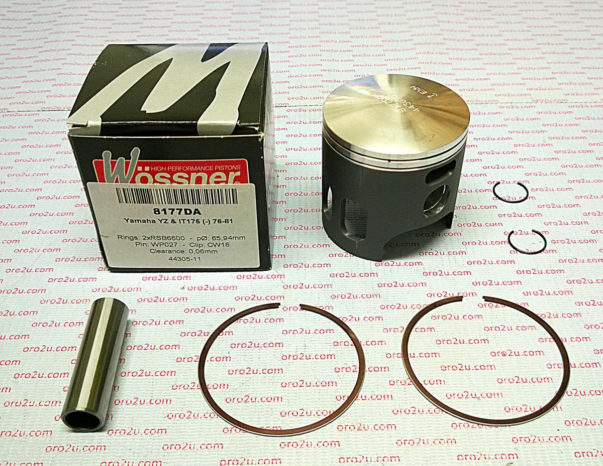 PISTON KIT 76-81 IT175 66.50, FORGED WOSSNER 8177D050