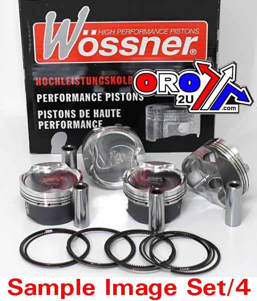 PISTON KIT 83mm SET/4 2008-ON SUZUKI HAYABUSA TURBO WOSSNER K8736D200-4 - Image 3