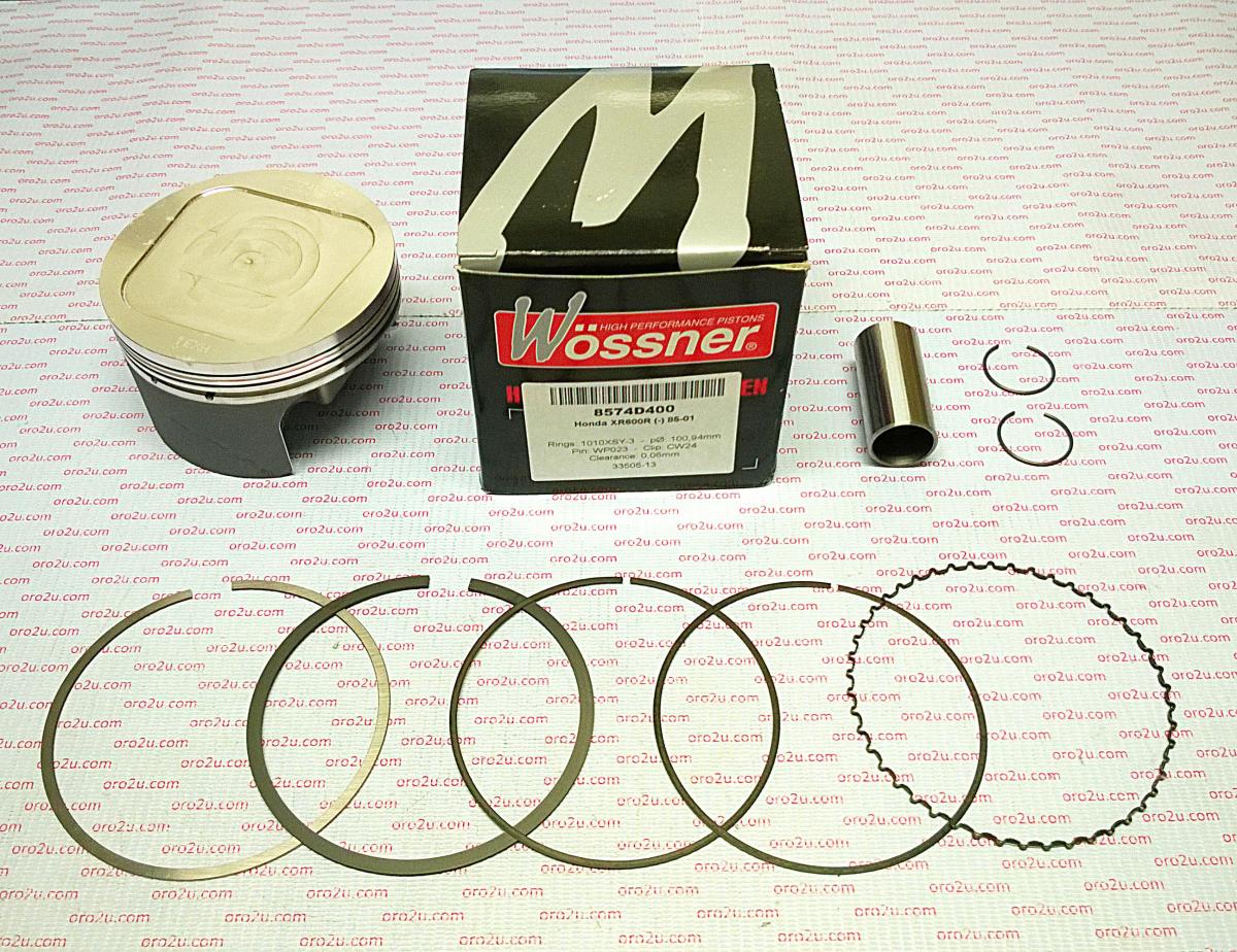 PISTON KIT 85-00 XR600R 98.00, FORGED WOSSNER 8574D100 - Image 2
