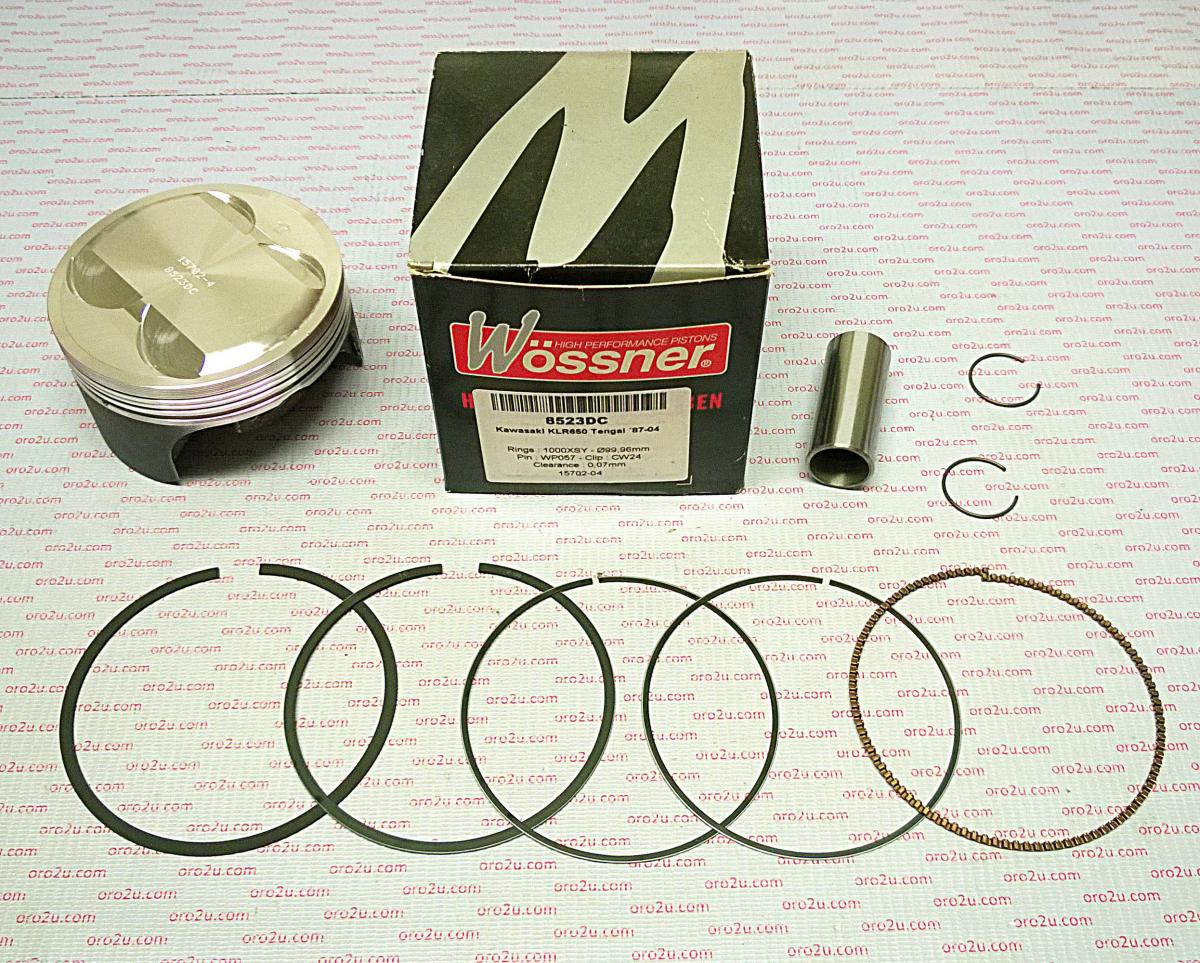 PISTON KIT 87-04 KLR650 100.00, FORGED WOSSNER 8523DA 13001-1284