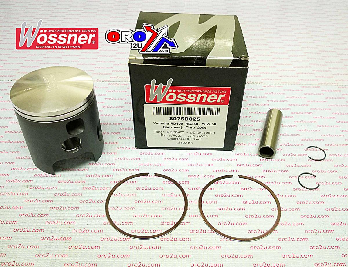 PISTON KIT 87-09 YFZ350 68.50, WOSSNER 8075D450 YAMAHA ATV