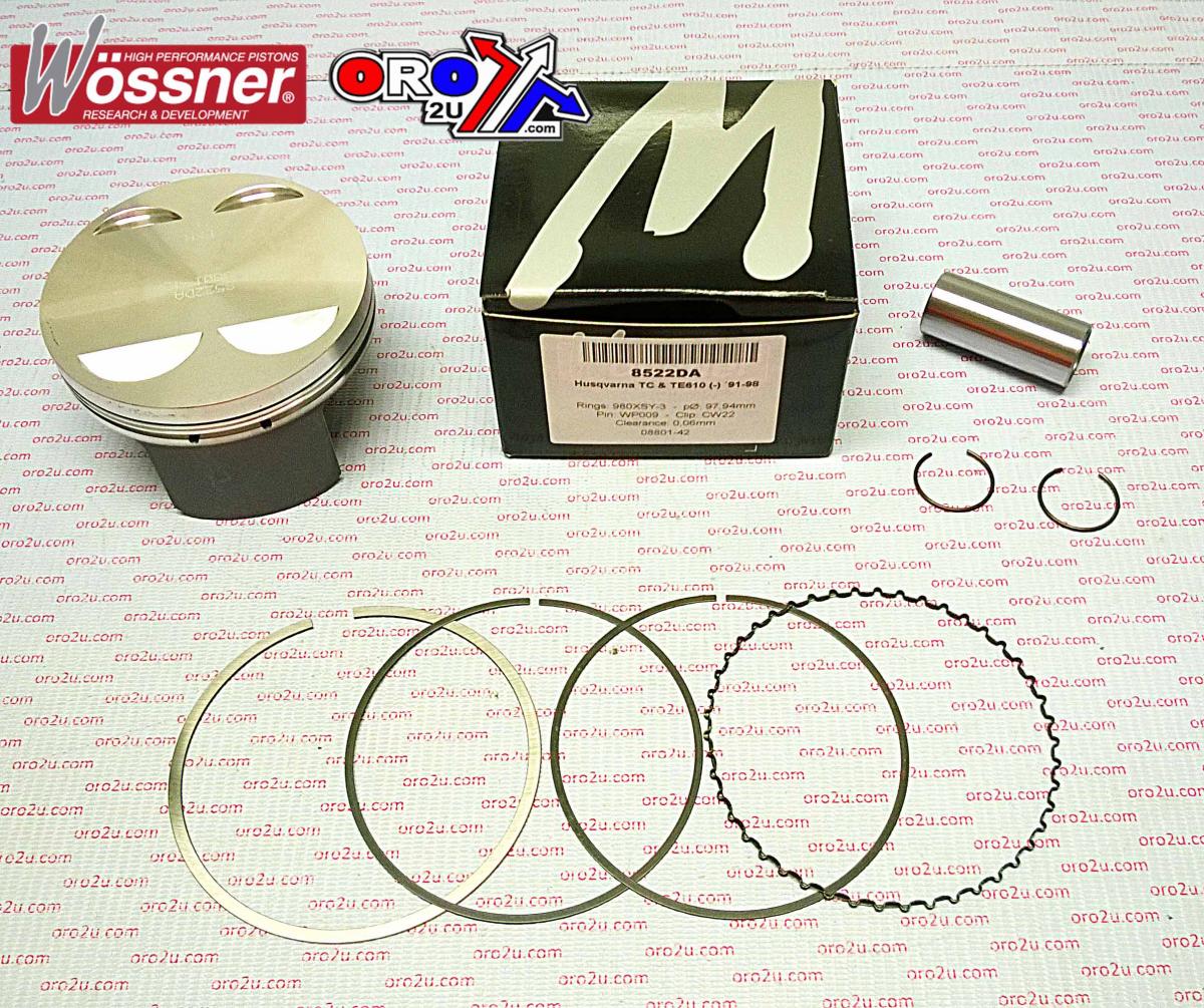 PISTON KIT 91-98 610 98.00 B, WOSSNER 8522DB HUSQVARNA