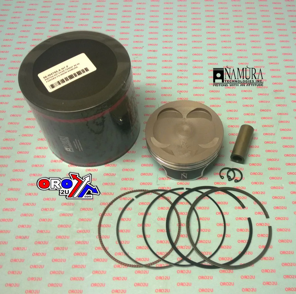 PISTON KIT 95.00 FORGED 2003-2009 YAMAHA YZ450F FX-40045-C NAMURA