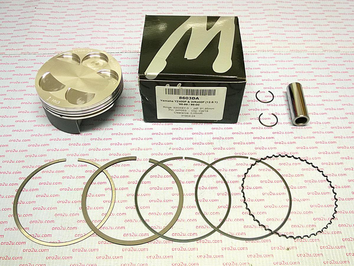 PISTON KIT 98-99 YZF400 92.00, FORGED WOSSNER 8603DC