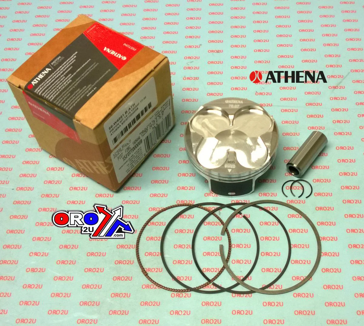PISTON KIT B 77MM YAMAHA YZ 250F 14-15, ATHENA S5F07700008B - Image 2