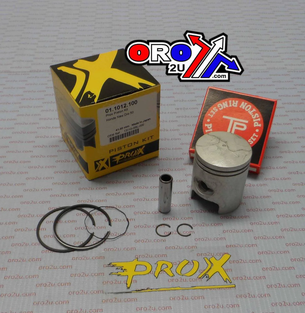PISTON KIT HONDA 50cc 41.00mm, PROX 01.1012.100 DIO 50cc - Image 2
