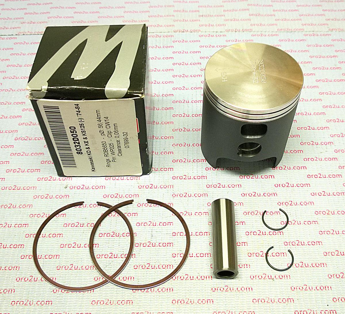 PISTON KIT KD KE KS 125 57.50, WOSSNER 8032D150 74-84