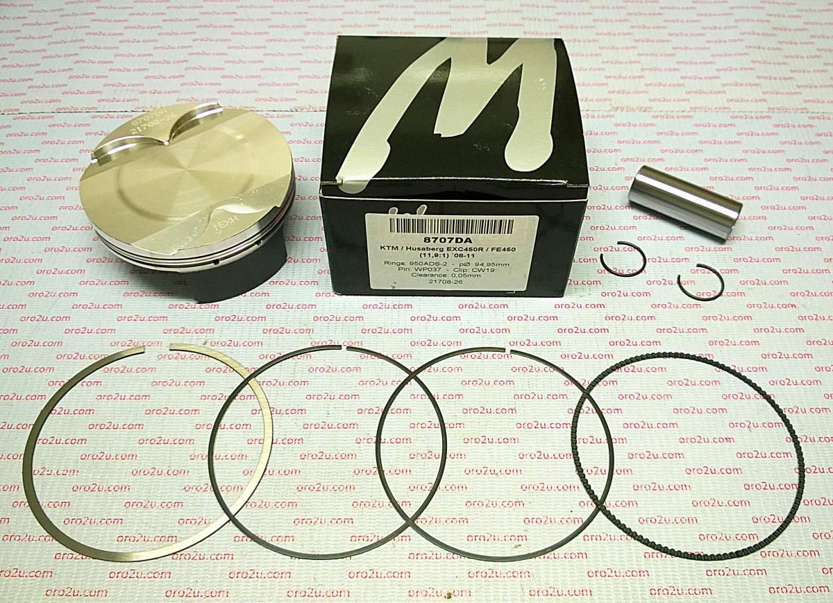 PISTON KIT KTM EXC450 95.00 A, WOSSNER 8707DA HUSABERG 78030007300