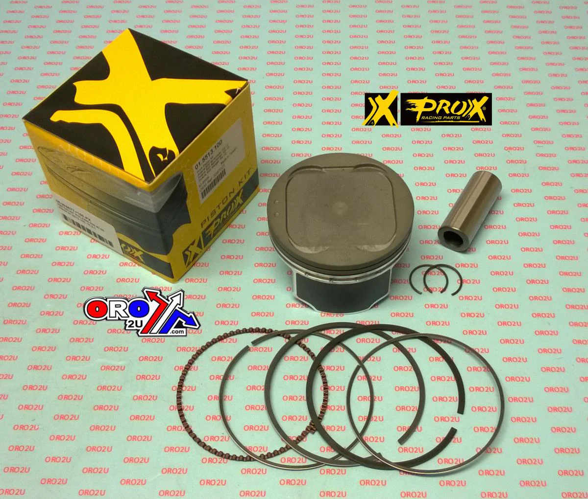 PISTON KIT POLARIS 500 92.50, PROX 01.5513.050, 10.2:1, POLARIS SCRAMBLER 500 03-12 - Image 2