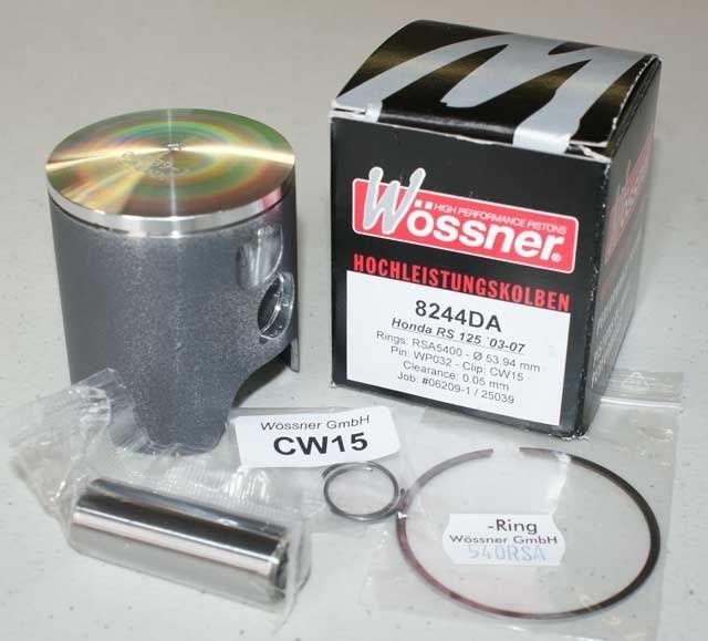 PISTON KIT RS125 GP DOMED 54.0 A, FORGED WOSSNER 8244DA - Image 2