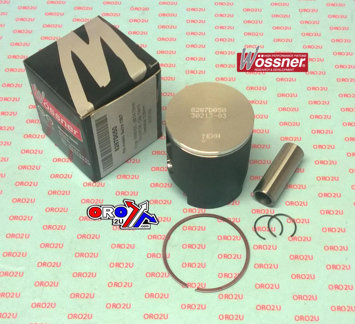 PISTON KIT SACHS 125/7 54.75, WOSSNER 8287D100 PIN 16mm
